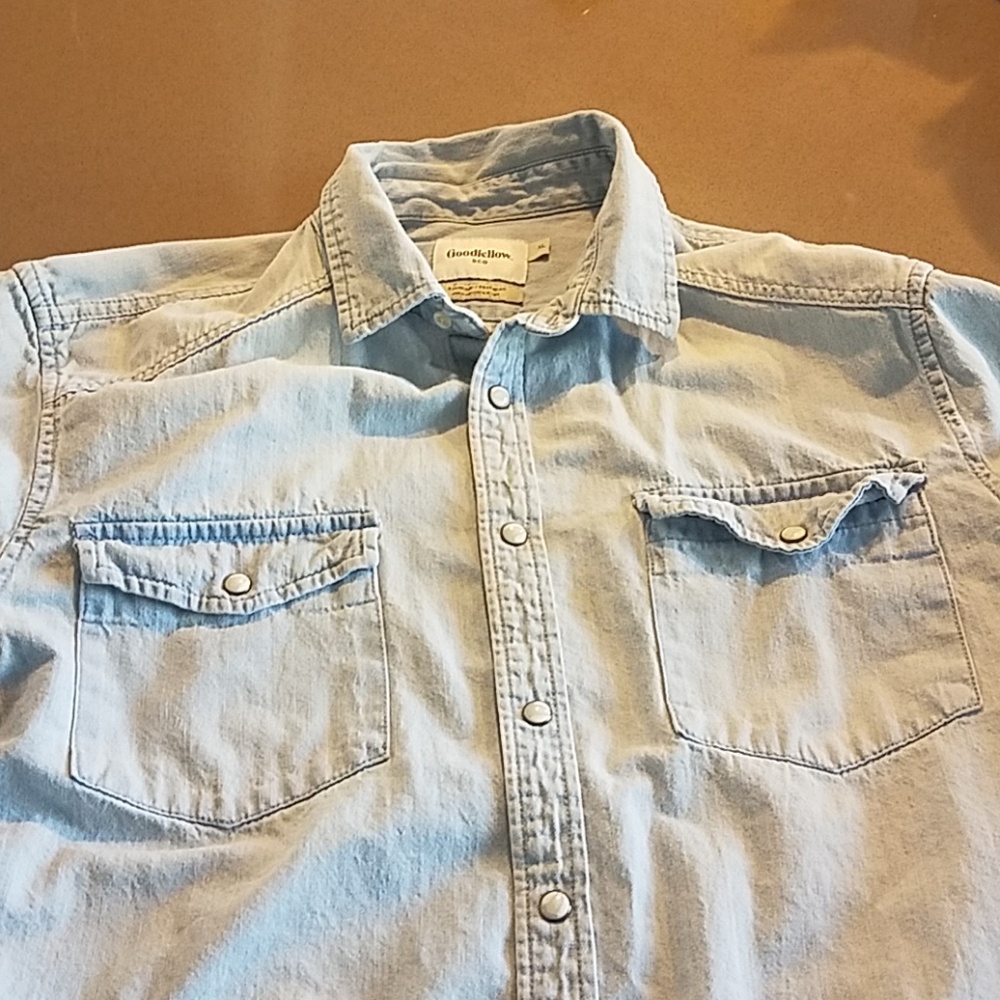 Denim button up shirt